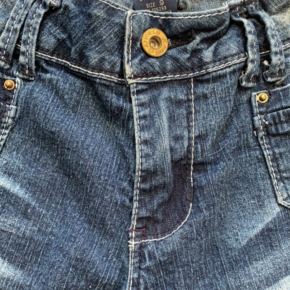 ANGELS Dark Blue with White Stonewash Jeans - Picture 3 of 12